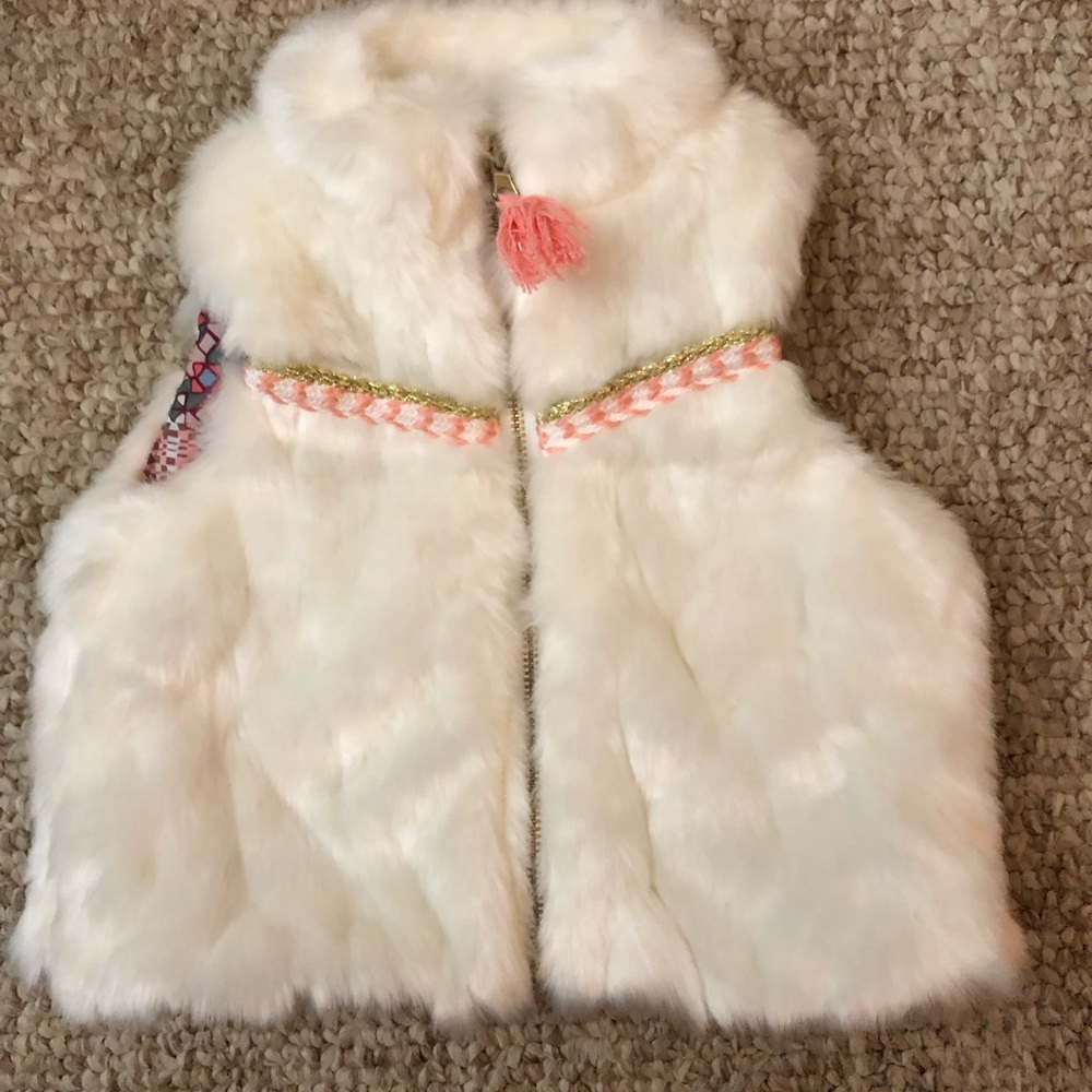 Jessica Simpson. 3/6 month fur vest